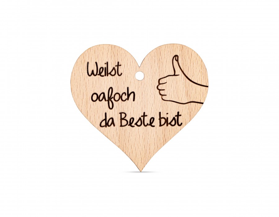 Anhänger Da Beste  Kronkorkenhalter & Trinkspiel